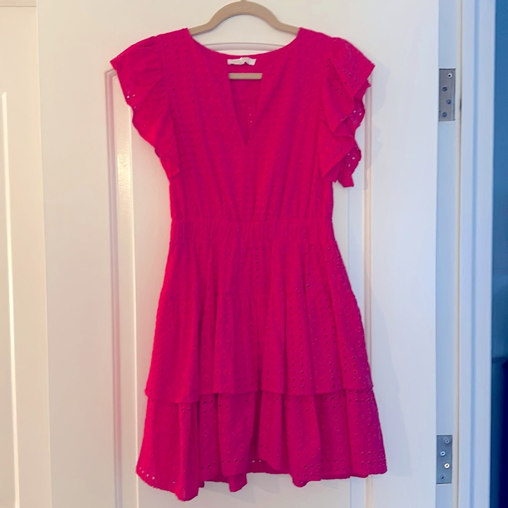 Oliveceous small eyelet mini dress/worn once